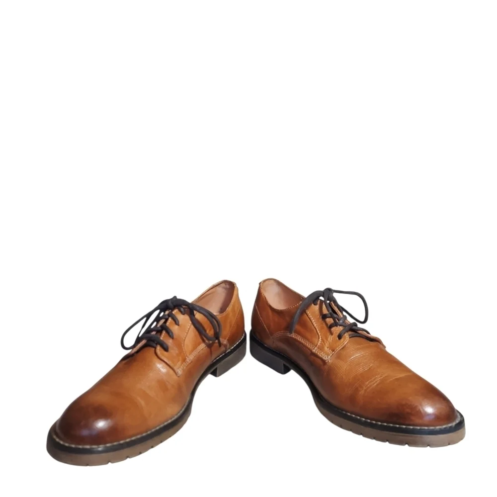Bed Stu Workshop Leather Oxford Shoes Men’s 9 Brown Vegetable Tanned Lace Up